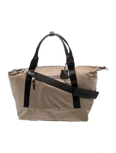 Pre-owned Tumi Nylon Weekender Bag In Brown