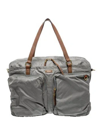 Pre-owned Tumi Nylon Weekender Bag In Gray