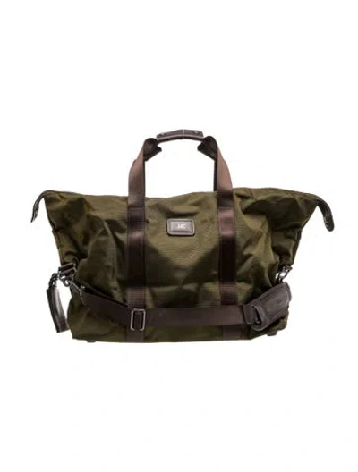 Pre-owned Tumi Nylon Weekender Bag In Green