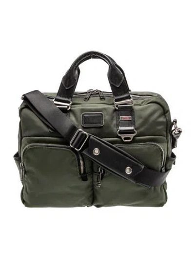 Pre-owned Tumi Nylon Weekender Bag In Green