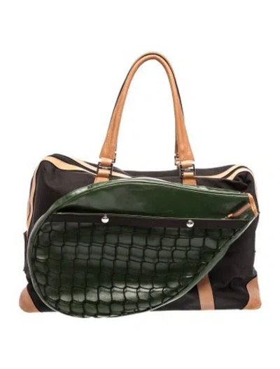 Pre-owned Tumi Nylon Weekender Bag In Green