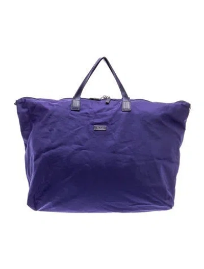 Pre-owned Tumi Nylon Weekender Bag In Purple