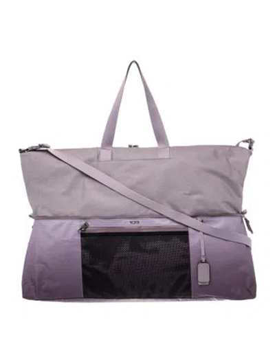 Pre-owned Tumi Nylon Weekender Bag In Purple