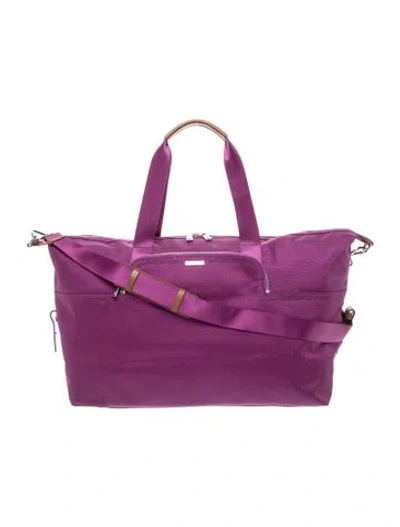 Pre-owned Tumi Nylon Weekender Bag In Purple