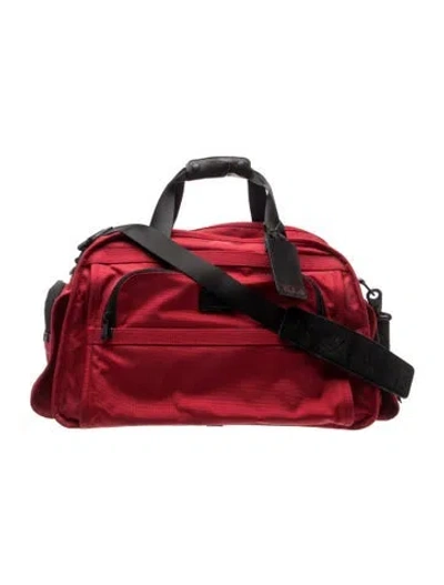 Pre-owned Tumi Nylon Weekender Bag In Red