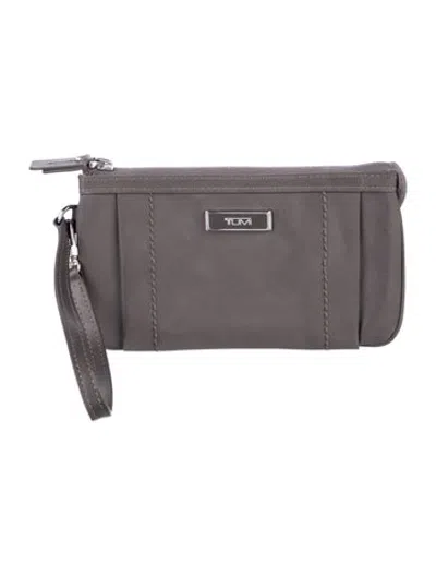 Pre-owned Tumi Nylon Wristlet In Grey