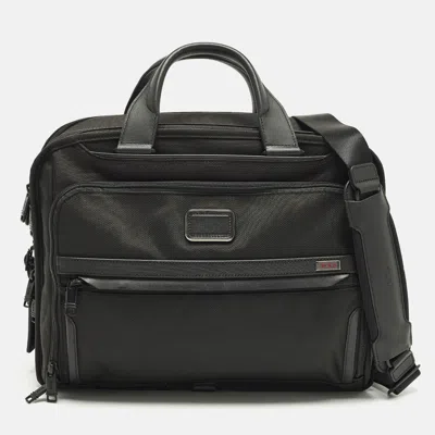 Pre-owned Tumi Organizer Alpha 3 Black Nylon Briefcase
