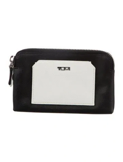 Pre-owned Tumi Patent Leather Colorblock Pattern Wallet In Multi