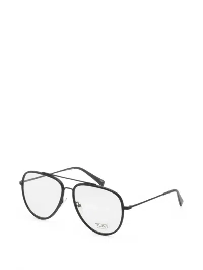 Tumi Pilot-frame Glasses In Black