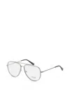 Tumi Pilot-frame Glasses In Silver
