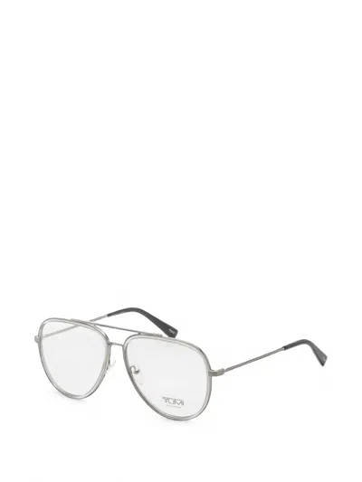 Tumi Pilot-frame Glasses In Silver