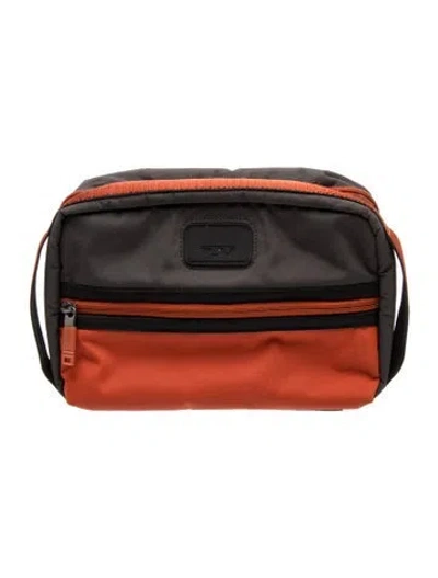 Pre-owned Tumi Ponyhair Clutch In Gray