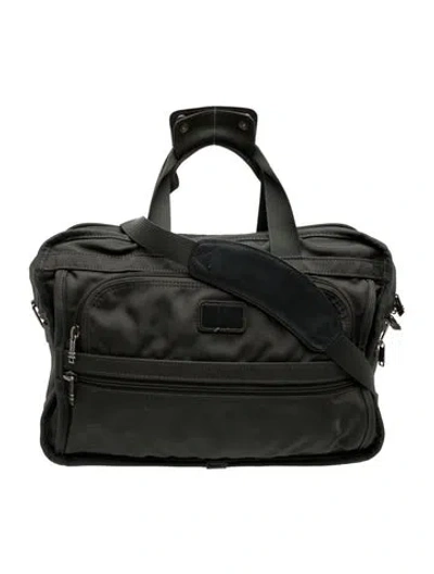 Pre-owned Tumi Ponyhair Weekender Bag In Green