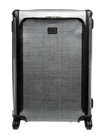 Pre-owned Tumi Printed Carry On In Gray