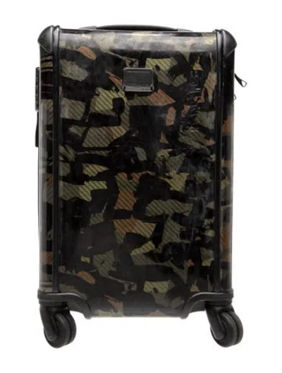 Pre-owned Tumi Printed Suitcase In Black