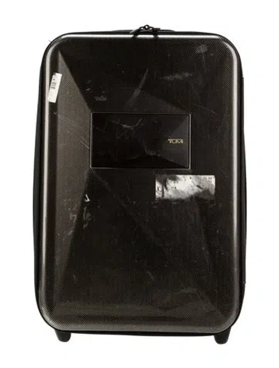 Pre-owned Tumi Pvc Suitcase In Black