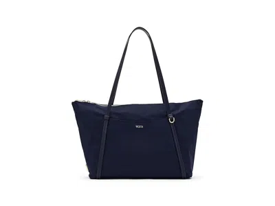 Tumi Q Tote Tote Handbags Indigo/light Gold: One Size In Blue