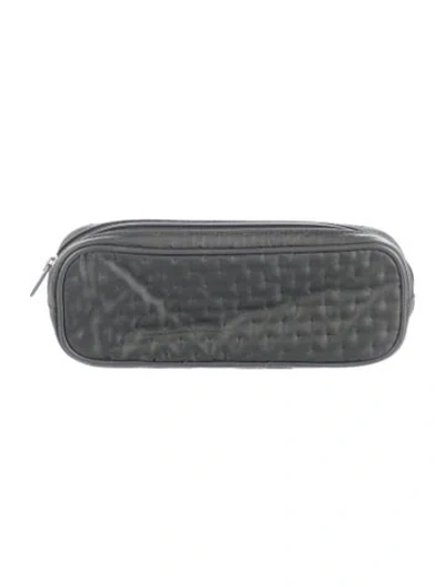 Pre-owned Tumi Quilted Travel Case In Green