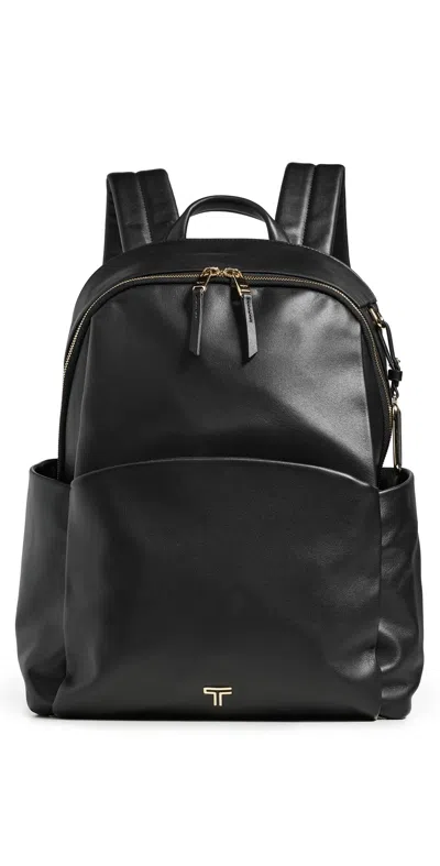 Tumi Raina Large Backpack Black/light Gold In Multi