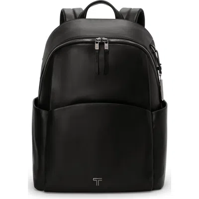 Tumi Raina Large Leather Backpack In Black