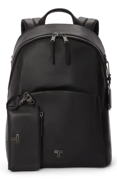 Tumi Raina Medium Leather Backpack In Black