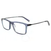 Tumi Reading Rectangular Men's Eyeglasses Vtu800 Nav 53 150