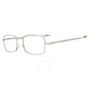 Tumi Reading Square Men's Eyeglasses Vtu802 Sil 53 +2.00