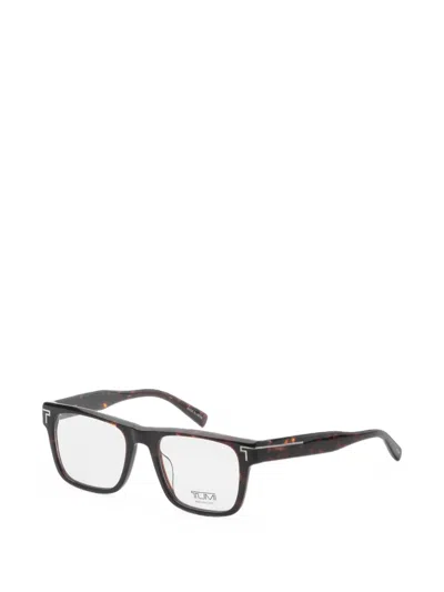 Tumi Rectangle-frame Glasses In Black