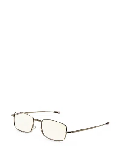 Tumi Rectangle-frame Glasses In Gold