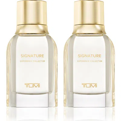 Tumi Signature Experience Collector Extrait De Parfum Duo $190 Value In Transparent