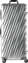 Tumi Silver Rolling Trunk Suitcase