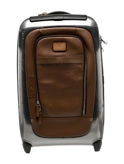 Pre-owned Tumi Sleek Durable Aluminum Carry On Suitcase In Multi