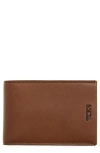 Tumi Nassau Leather Slim Bifold Wallet In Cognac