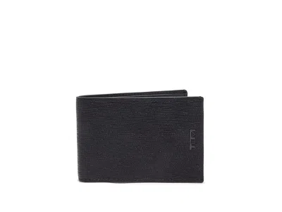 Tumi Slim Single Billfold Wallet Handbags Black Embossed: One Size