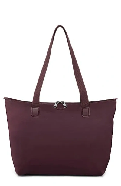 Tumi Small Just In Case Nylon Tote In Wine