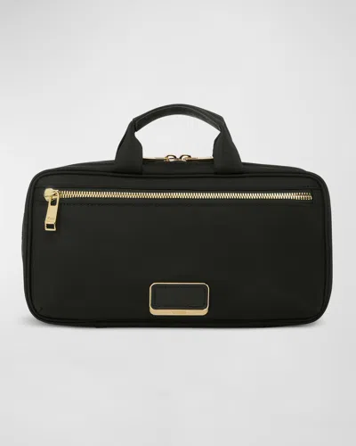 Tumi Small Madeline Cosmetic Bag In Black/gold