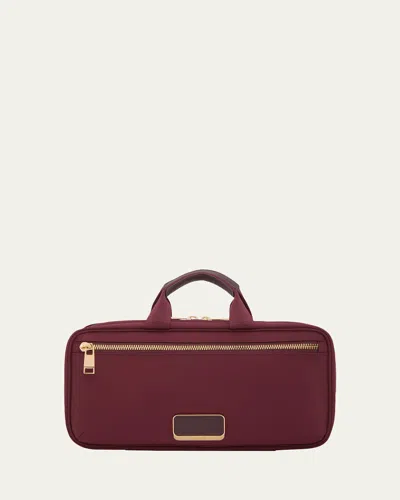 Tumi Small Madeline Cosmetic Bag In Burgundy
