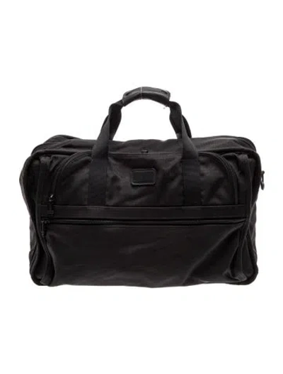Pre-owned Tumi Solid Canvas Carry-on In Black