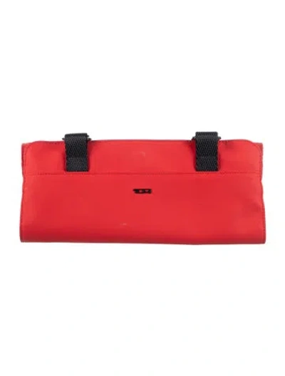 Pre-owned Tumi Solid Travel Pouch In Red