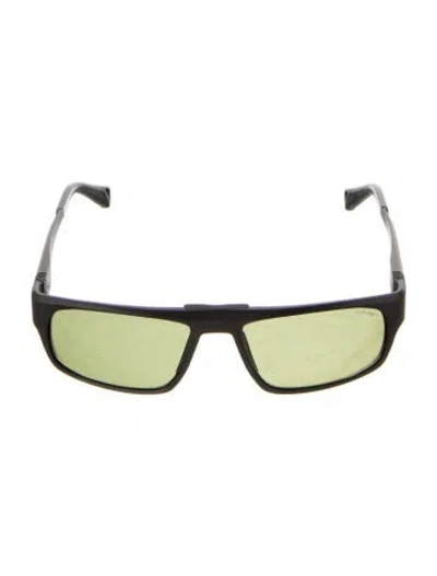 Pre-owned Tumi Square Tinted Sunglasses In Black