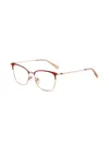 Tumi Squared-frame Glasses In Pink