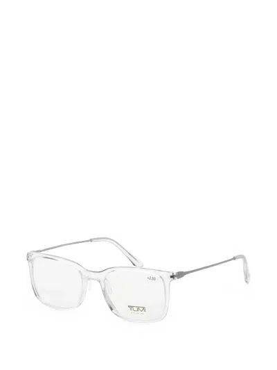 Tumi Square-frame Glasses In Metallic