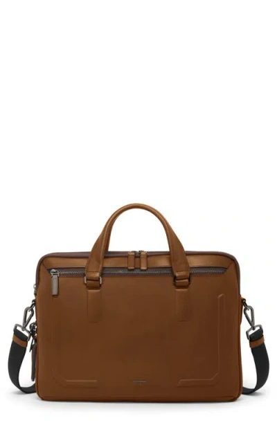 Tumi Sycamore Slim Leather Briefcase In Brown