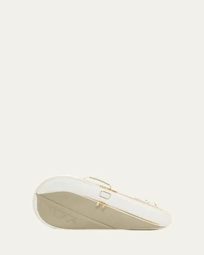 Tumi Tennis Racket Bag In Off White/tan