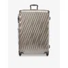 Tumi Short Trip Checked Polycarbonate Suitcase 66 Cm Titanium Grey In Titanium Grey
