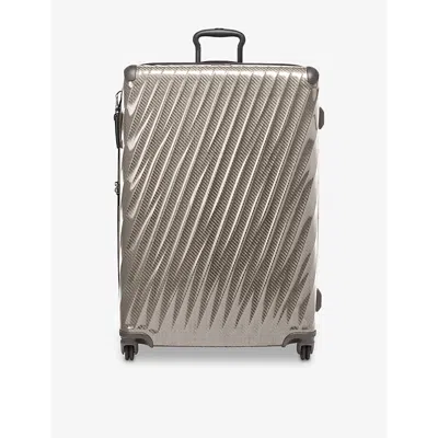 Tumi Short Trip Checked Polycarbonate Suitcase 66 Cm Titanium Grey