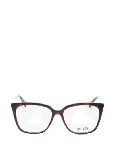 Tumi Tortoiseshell-effect Cat-eye Glasses In Multi