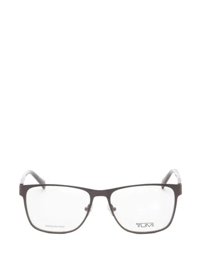 Tumi Tortoiseshell-effect Rectangle-frame Glasses In Brown