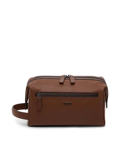 Tumi Travel Accessory Framed Travel Kit In Cognac