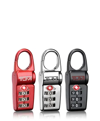 Tumi Travel Accessory Tsa Lock Box Set Of 3 In Black